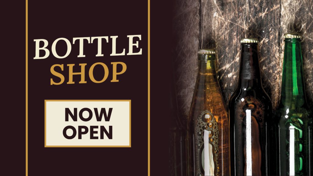 Bottle shop now open